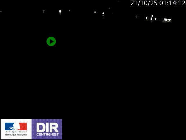 Webcam sur le quai Parjot à Vienne, aux Portes de Lyon, sur la Nationale 7, à la jonction avec le boulevard du Rhône-nord (D1407), caméra orientée vers Lyon