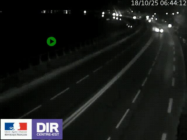 Webcam sur le quai Parjot à Vienne, aux Portes de Lyon, sur la Nationale 7, à la jonction avec le boulevard du Rhône-nord (D1407), caméra orientée vers Lyon