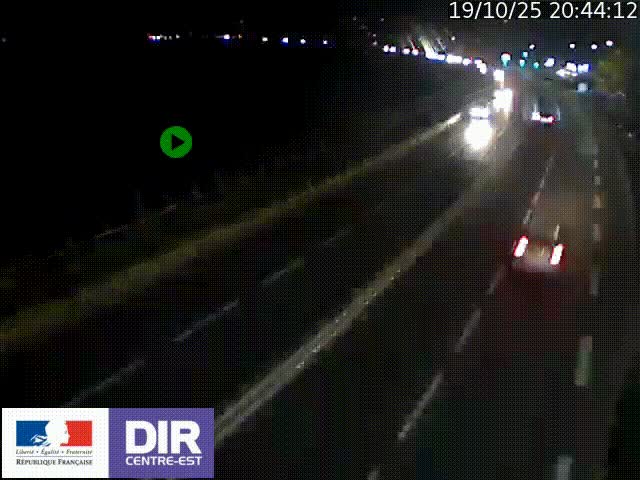 Webcam sur le quai Parjot à Vienne, aux Portes de Lyon, sur la Nationale 7, à la jonction avec le boulevard du Rhône-nord (D1407), caméra orientée vers Lyon