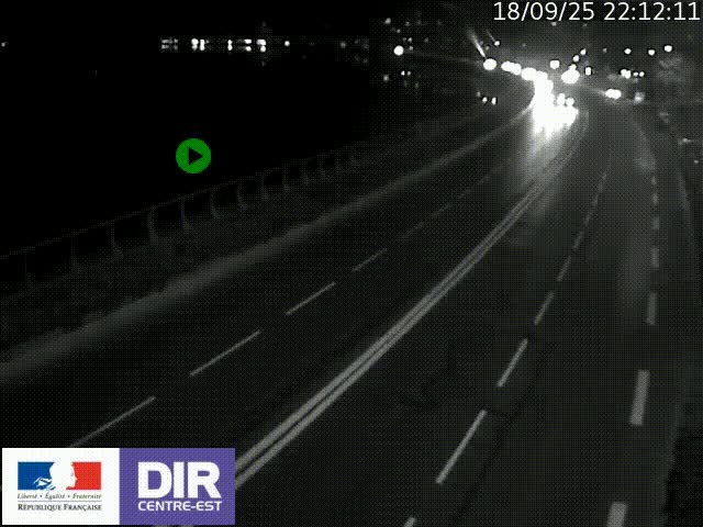 <h2>Webcam sur le quai Parjot à Vienne, aux Portes de Lyon, sur la Nationale 7, à la jonction avec le boulevard du Rhône-nord (D1407), caméra orientée vers Lyon</h2>