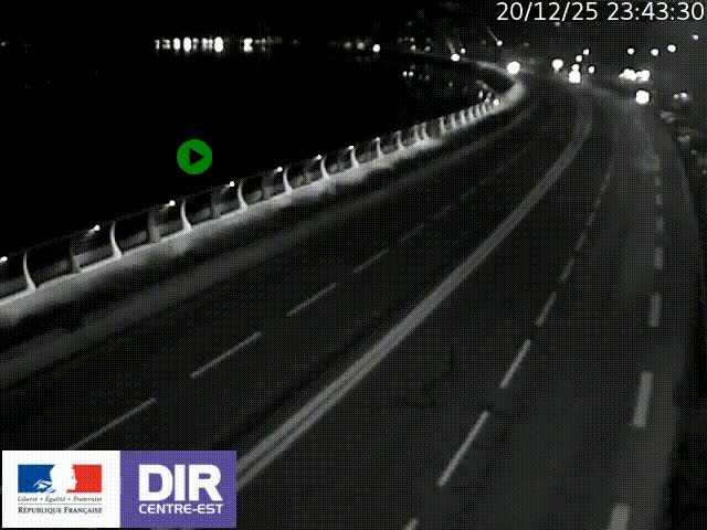 <h2>Webcam sur le quai Parjot à Vienne, aux Portes de Lyon, sur la Nationale 7, à la jonction avec le boulevard du Rhône-nord (D1407), caméra orientée vers Lyon</h2>