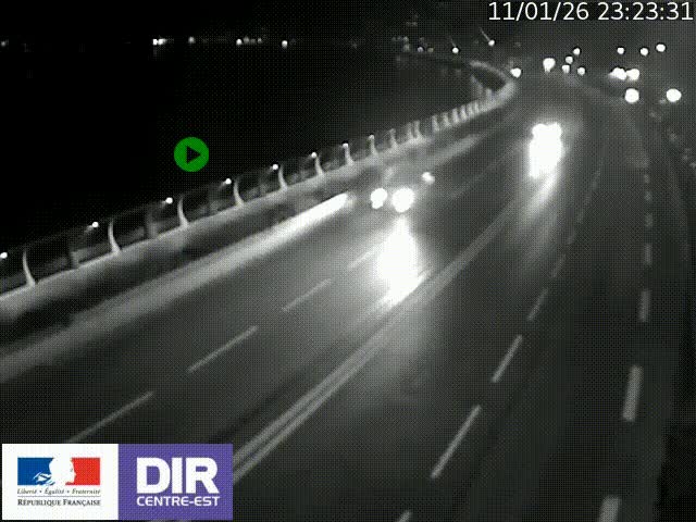 <h2>Webcam sur le quai Parjot à Vienne, aux Portes de Lyon, sur la Nationale 7, à la jonction avec le boulevard du Rhône-nord (D1407), caméra orientée vers Lyon</h2>