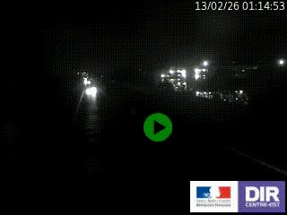 <h2>Webcam trafic au bout de l'A42, à la jonction avec le Boulevard Périphérique Nord de Lyon (D383) à Villeurbanne. Vue orientée vers Marseille</h2>