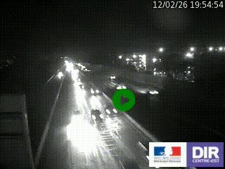 <h2>Webcam trafic au bout de l'A42, à la jonction avec le Boulevard Périphérique Nord de Lyon (D383) à Villeurbanne. Vue orientée vers Marseille</h2>