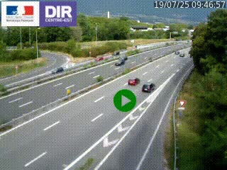 Webcam sur la Nationale 201 à hauteur de la sortie Chambéry-Nord, avant à la jonction entre l'A41 et l'A43, en direction de Lyon