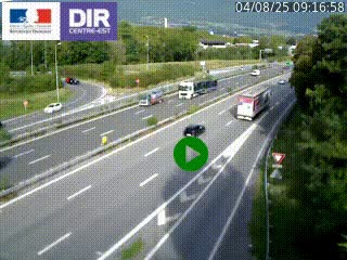 Webcam sur la Nationale 201 à hauteur de la sortie Chambéry-Nord, avant à la jonction entre l'A41 et l'A43, en direction de Lyon