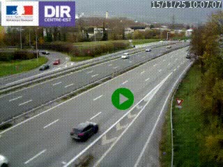 Webcam sur la Nationale 201 à hauteur de la sortie Chambéry-Nord, avant à la jonction entre l'A41 et l'A43, en direction de Lyon