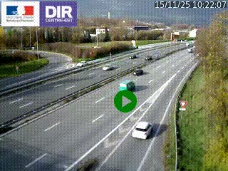 Webcam sur la Nationale 201 à hauteur de la sortie Chambéry-Nord, avant à la jonction entre l'A41 et l'A43, en direction de Lyon