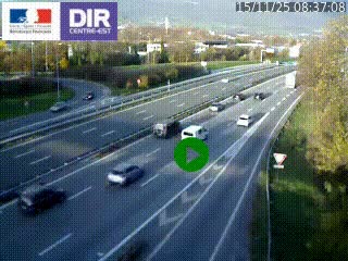 Webcam sur la Nationale 201 à hauteur de la sortie Chambéry-Nord, avant à la jonction entre l'A41 et l'A43, en direction de Lyon