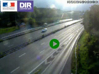 Webcam sur la Nationale 201 à hauteur de la sortie Chambéry-Nord, avant à la jonction entre l'A41 et l'A43, en direction de Lyon