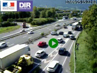 Webcam sur la Nationale 201 à hauteur de la sortie Chambéry-Nord, avant à la jonction entre l'A41 et l'A43, en direction de Lyon