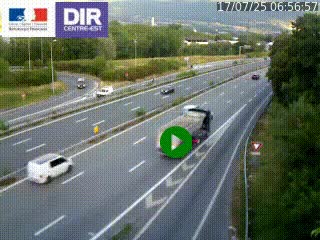 Webcam sur la Nationale 201 à hauteur de la sortie Chambéry-Nord, avant à la jonction entre l'A41 et l'A43, en direction de Lyon