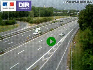 Webcam sur la Nationale 201 à hauteur de la sortie Chambéry-Nord, avant à la jonction entre l'A41 et l'A43, en direction de Lyon
