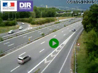 Webcam sur la Nationale 201 à hauteur de la sortie Chambéry-Nord, avant à la jonction entre l'A41 et l'A43, en direction de Lyon