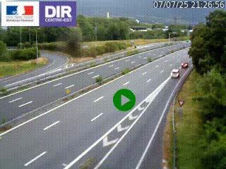 Webcam sur la Nationale 201 à hauteur de la sortie Chambéry-Nord, avant à la jonction entre l'A41 et l'A43, en direction de Lyon