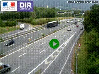 Webcam sur la Nationale 201 à hauteur de la sortie Chambéry-Nord, avant à la jonction entre l'A41 et l'A43, en direction de Lyon