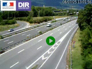 Webcam sur la Nationale 201 à hauteur de la sortie Chambéry-Nord, avant à la jonction entre l'A41 et l'A43, en direction de Lyon
