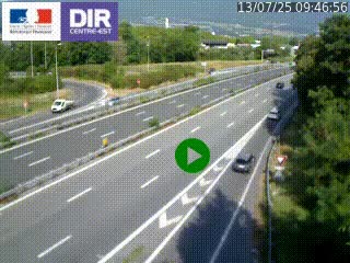 Webcam sur la Nationale 201 à hauteur de la sortie Chambéry-Nord, avant à la jonction entre l'A41 et l'A43, en direction de Lyon