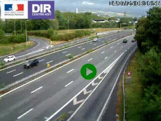 Webcam sur la Nationale 201 à hauteur de la sortie Chambéry-Nord, avant à la jonction entre l'A41 et l'A43, en direction de Lyon