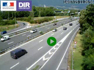 Webcam sur la Nationale 201 à hauteur de la sortie Chambéry-Nord, avant à la jonction entre l'A41 et l'A43, en direction de Lyon