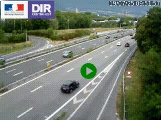 Webcam sur la Nationale 201 à hauteur de la sortie Chambéry-Nord, avant à la jonction entre l'A41 et l'A43, en direction de Lyon