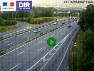 Webcam sur la Nationale 201 à hauteur de la sortie Chambéry-Nord, avant à la jonction entre l'A41 et l'A43, en direction de Lyon