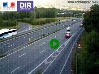 Webcam sur la Nationale 201 à hauteur de la sortie Chambéry-Nord, avant à la jonction entre l'A41 et l'A43, en direction de Lyon