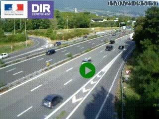 Webcam sur la Nationale 201 à hauteur de la sortie Chambéry-Nord, avant à la jonction entre l'A41 et l'A43, en direction de Lyon