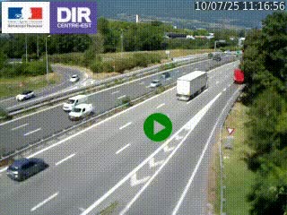 Webcam sur la Nationale 201 à hauteur de la sortie Chambéry-Nord, avant à la jonction entre l'A41 et l'A43, en direction de Lyon