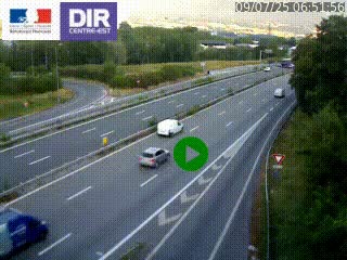 Webcam sur la Nationale 201 à hauteur de la sortie Chambéry-Nord, avant à la jonction entre l'A41 et l'A43, en direction de Lyon