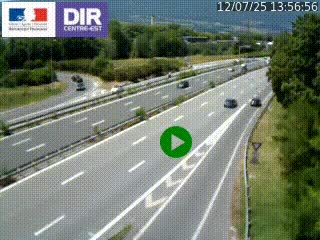 Webcam sur la Nationale 201 à hauteur de la sortie Chambéry-Nord, avant à la jonction entre l'A41 et l'A43, en direction de Lyon