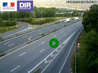 Webcam sur la Nationale 201 à hauteur de la sortie Chambéry-Nord, avant à la jonction entre l'A41 et l'A43, en direction de Lyon
