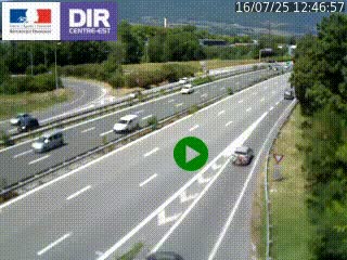 Webcam sur la Nationale 201 à hauteur de la sortie Chambéry-Nord, avant à la jonction entre l'A41 et l'A43, en direction de Lyon
