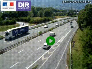 Webcam sur la Nationale 201 à hauteur de la sortie Chambéry-Nord, avant à la jonction entre l'A41 et l'A43, en direction de Lyon