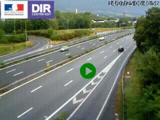 Webcam sur la Nationale 201 à hauteur de la sortie Chambéry-Nord, avant à la jonction entre l'A41 et l'A43, en direction de Lyon