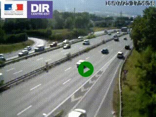 Webcam sur la Nationale 201 à hauteur de la sortie Chambéry-Nord, avant à la jonction entre l'A41 et l'A43, en direction de Lyon