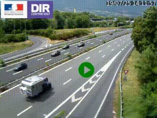 Webcam sur la Nationale 201 à hauteur de la sortie Chambéry-Nord, avant à la jonction entre l'A41 et l'A43, en direction de Lyon