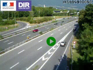 Webcam sur la Nationale 201 à hauteur de la sortie Chambéry-Nord, avant à la jonction entre l'A41 et l'A43, en direction de Lyon