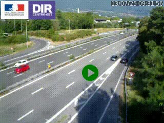 Webcam sur la Nationale 201 à hauteur de la sortie Chambéry-Nord, avant à la jonction entre l'A41 et l'A43, en direction de Lyon