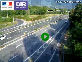 Webcam sur la Nationale 201 à hauteur de la sortie Chambéry-Nord, avant à la jonction entre l'A41 et l'A43, en direction de Lyon