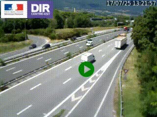 Webcam sur la Nationale 201 à hauteur de la sortie Chambéry-Nord, avant à la jonction entre l'A41 et l'A43, en direction de Lyon