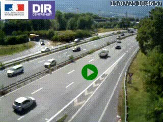 Webcam sur la Nationale 201 à hauteur de la sortie Chambéry-Nord, avant à la jonction entre l'A41 et l'A43, en direction de Lyon