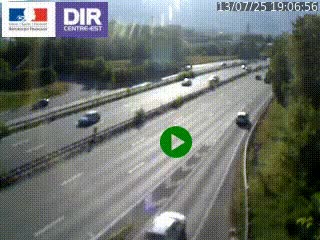 Webcam sur la Nationale 201 à hauteur de la sortie Chambéry-Nord, avant à la jonction entre l'A41 et l'A43, en direction de Lyon