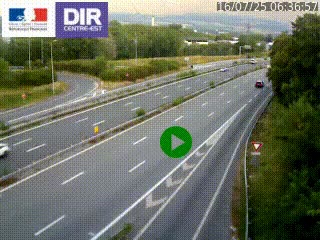 Webcam sur la Nationale 201 à hauteur de la sortie Chambéry-Nord, avant à la jonction entre l'A41 et l'A43, en direction de Lyon