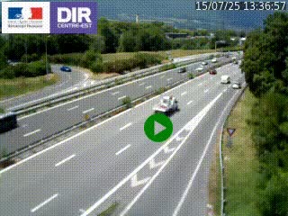 Webcam sur la Nationale 201 à hauteur de la sortie Chambéry-Nord, avant à la jonction entre l'A41 et l'A43, en direction de Lyon