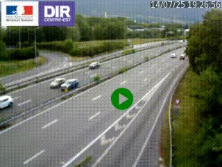 Webcam sur la Nationale 201 à hauteur de la sortie Chambéry-Nord, avant à la jonction entre l'A41 et l'A43, en direction de Lyon