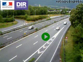 Webcam sur la Nationale 201 à hauteur de la sortie Chambéry-Nord, avant à la jonction entre l'A41 et l'A43, en direction de Lyon