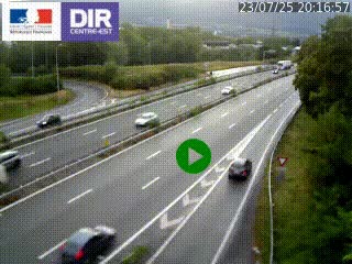 Webcam sur la Nationale 201 à hauteur de la sortie Chambéry-Nord, avant à la jonction entre l'A41 et l'A43, en direction de Lyon