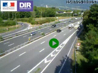 Webcam sur la Nationale 201 à hauteur de la sortie Chambéry-Nord, avant à la jonction entre l'A41 et l'A43, en direction de Lyon