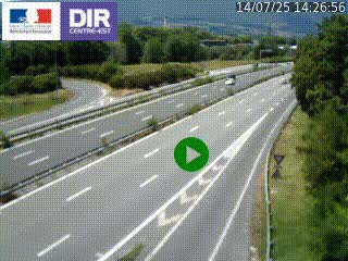 Webcam sur la Nationale 201 à hauteur de la sortie Chambéry-Nord, avant à la jonction entre l'A41 et l'A43, en direction de Lyon